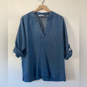 NWOT Calvin Klein lyocell v-top